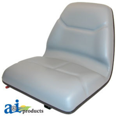 A & I PRODUCTS Seat, Michigan Style, w/ Slide Track, Deluxe Cushion, GRY 25" x19" x11.5" A-TMS111GR